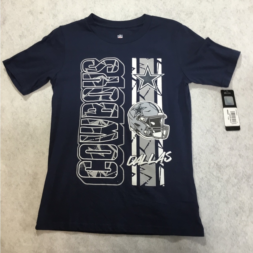 NFL KIDS  Navy & White Dallas Cowboys Graphic Tee SZ Medium